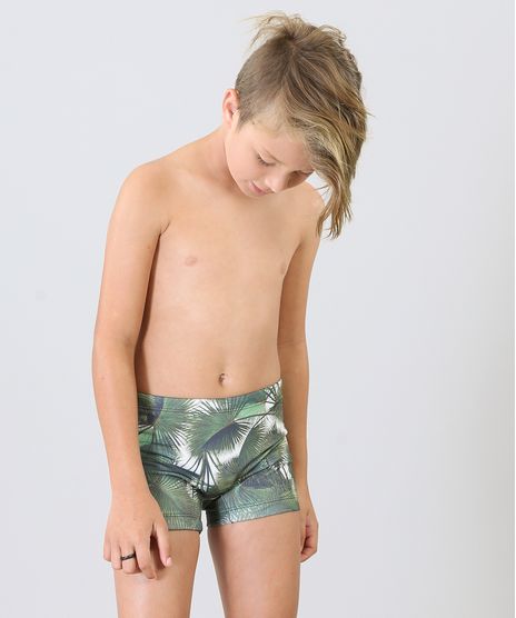 Sunga-Boxer-Infantil-Agua-de-Coco-Estampada-Palmeira-com-Protecao-UV50--Verde-Escuro-9284793-Verde_Escuro_1