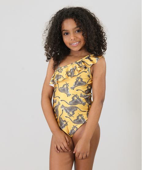 Maio-Infantil-Triya-Estampado-Leopardo-Um-Ombro-So-com-Protecao-UV50--Mostarda-9285609-Mostarda_1