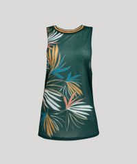 Regata-Feminina-Cia--Maritima-Cavada-com-Estampa-Folhagem-Verde-Escuro-9266360-Verde_Escuro_5