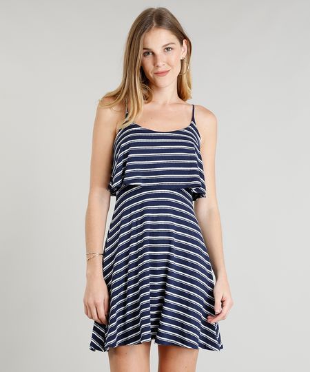 Vestido-Feminino-Curto-Evase-Listrado-com-Sobreposicao-Alcas-Finas-Azul-Marinho-9299016-Azul_Marinho_1 Vestido-Feminino-Curto-Evase-Listrado-com-Sobreposicao-Alcas-Finas-Azul-Marinho-9299016-Azul_Marinho_1