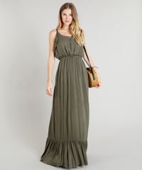Vestido-Longo-Feminino-com-Babados-Verde-Militar-9252479-Verde_Militar_3