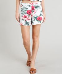 Short-Feminino-Estampado-Floral-Curto-Branco-9311027-Branco_1