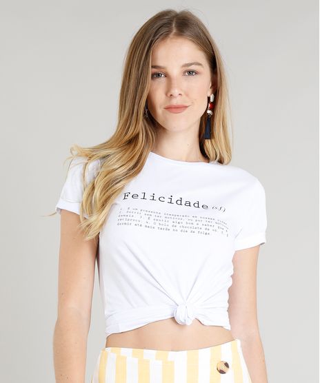 Blusa-Feminina--Felicidade--Manga-Curta-Decote-Redondo-Branca-9321966-Branco_1