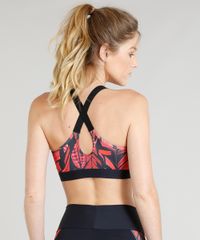 Top-Feminino-Esportivo-Ace-Estampado-de-Folhagem-com-Bojo-Removivel-Protecao-UV50--Preto-9315947-Preto_2