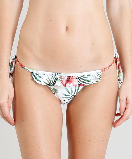 Biquini-Calcinha-Tanga-Estampado-Floral-com-Protecao-UV50--Branco-9268713-Branco_1