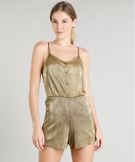 Macaquinho-Feminino-Plissado-com-Botoes-Alcas-Finas-Dourado-9339447-Dourado_1
