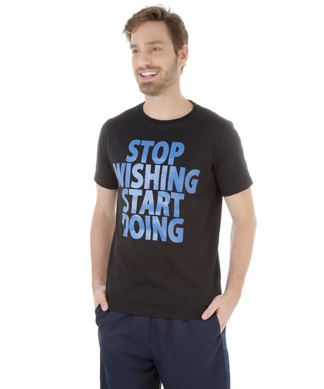 Camiseta--Stop-Wishing--Preta-8278838-Preto_1