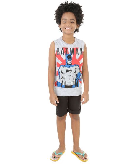 Conjunto-de-Regata---Bermuda-Batman-Cinza-Mescla-8279628-Cinza_Mescla_1