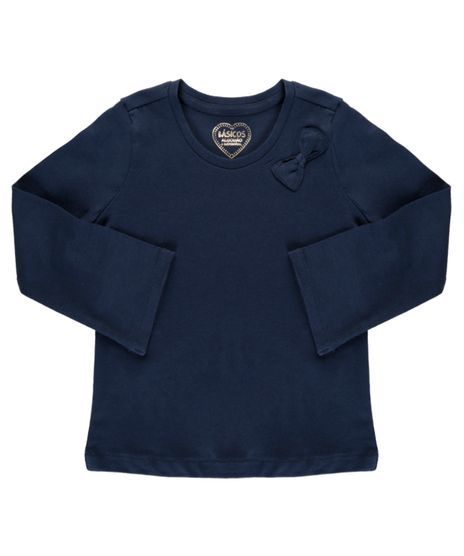 Blusa-com-Laco-em-Algodao---Sustentavel-Azul-Marinho-8200323-Azul_Marinho_1