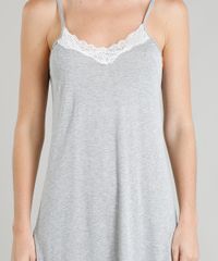 Camisola-Feminina-com-Renda-Alca-Fina-Cinza-Mescla-9354436-Cinza_Mescla_3