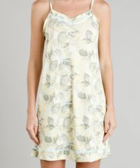 Camisola-Feminina-Estampada-de-Folhagem-Alca-Fina-Amarela-9296033-Amarelo_3