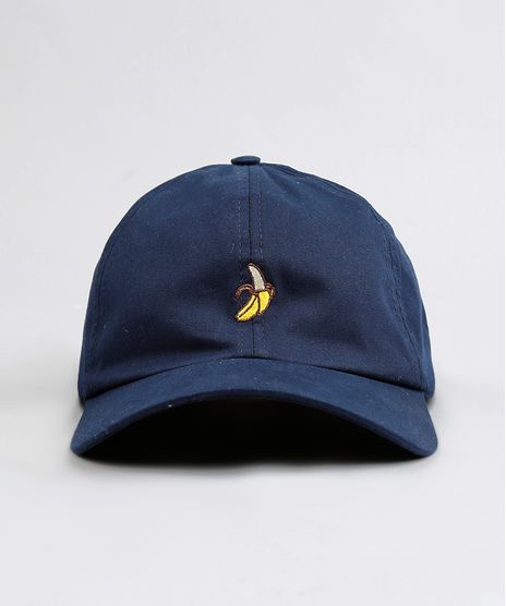 Bone-Masculino-Aba-Curva-com-Bordado-Banana-Azul-Marinho-9394212-Azul_Marinho_1