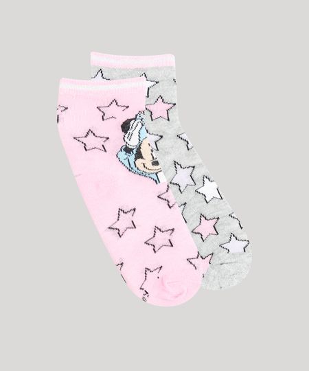 Kit-de-2-Meias-Infantis-Cano-Medio-Minnie-Multicor-9389758-Multicor_1 Kit-de-2-Meias-Infantis-Cano-Medio-Minnie-Multicor-9389758-Multicor_1