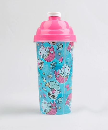 Copo-com-Tampa-Estampado-Gato-Sereia-Azul-9348872-Azul_1
