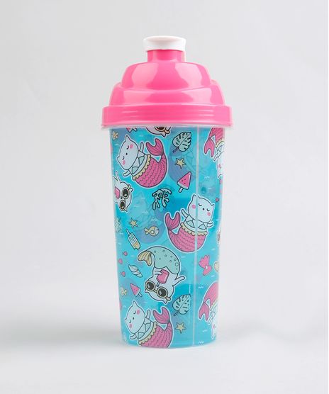 Copo-com-Tampa-Estampado-Gato-Sereia-Azul-9348872-Azul_1