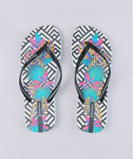 Chinelo-Feminino-Ipanema-Estampado-de-Folhagem-Branco-9325255-Branco_1
