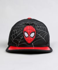 Bone-Infantil-Aba-Reta-Homem-Aranha-Preto-9293081-Preto_1