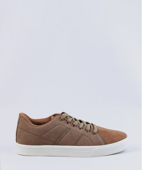 Tenis-Masculino-Ollie-com-Recortes-Caramelo-9274041-Caramelo_1