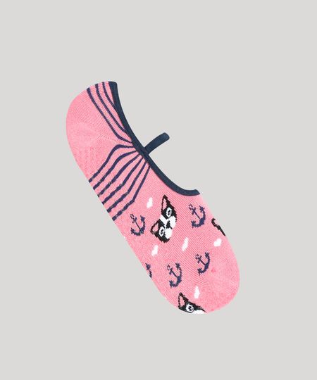 Meia-Sapatilha-Feminina-com-Estampa-de-Cachorro-e-Ancora-Rosa-9320209-Rosa_1 Meia-Sapatilha-Feminina-com-Estampa-de-Cachorro-e-Ancora-Rosa-9320209-Rosa_1