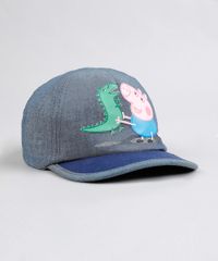 Bone-Infantil-Aba-Curva-George-Pig-em-Jeans-Azul-9287839-Azul_2 Bone-Infantil-Aba-Curva-George-Pig-em-Jeans-Azul-9287839-Azul_2