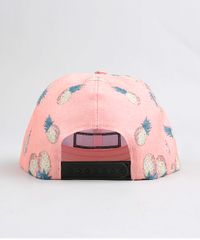 Bone-Masculino-Aba-Reta-Estampado-de-Abacaxis-com-Bordado-Coral-9374389-Coral_3