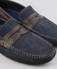 Mocassim-Masculino-de-Couro-com-Recorte-Azul-Marinho-9369375-Azul_Marinho_5