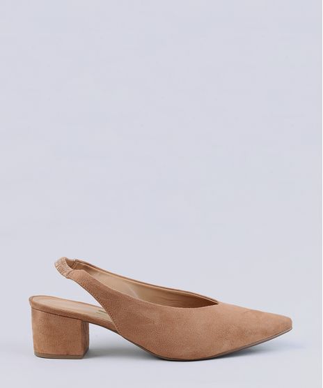 Scarpin-Bico-Fino-Feminino-em-Suede-com-Abertura-Caramelo-9283930-Caramelo_1