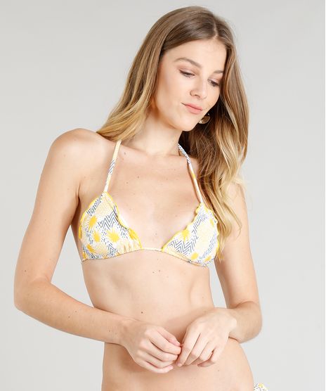 Biquini-Top-Cortininha-Estampado-de-Abacaxi-com-Bojo-Removivel-Protecao-UV50--Amarelo-9234667-Amarelo_1