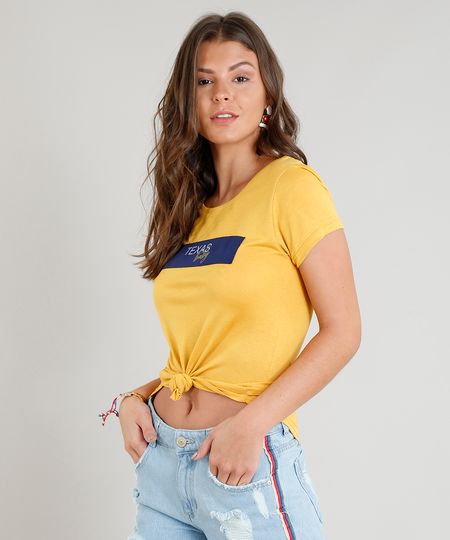 Blusa-Feminina--Texas--Manga-Curta-Decote-Redondo-Mostarda-9045820-Mostarda_1 Blusa-Feminina--Texas--Manga-Curta-Decote-Redondo-Mostarda-9045820-Mostarda_1