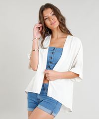 Kimono-Feminino-com-Linho-Manga-Curta-Bege-Claro-9182951-Bege_Claro_1