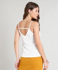 Regata-Feminina-com-Pingente-Felicidade-Decote-V-Branca-9342384-Branco_2