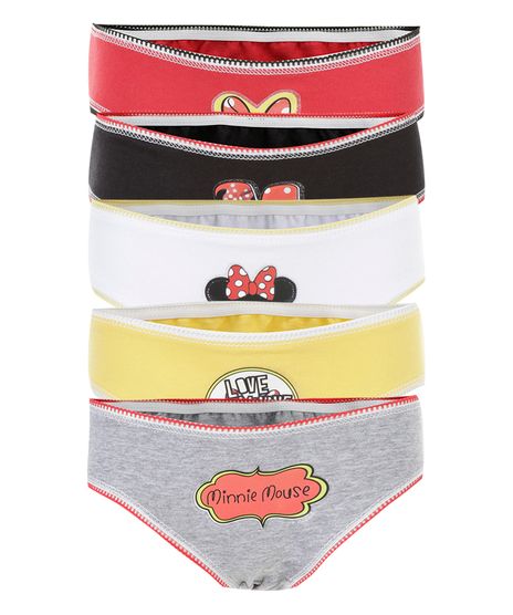 Kit-de-5-Calcinhas-Minnie-Multicor-8297896-Multicor_1
