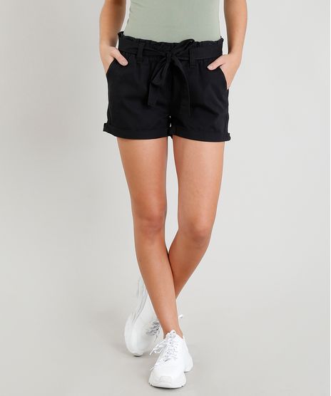 Short-Feminino-Clochard-com-Faixa-de-Amarrar-Preto-9049292-Preto_1