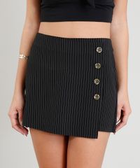 Short-Saia-Feminino-com-Botoes-Estampado-Risca-de-Giz-Preto-9265817-Preto_4