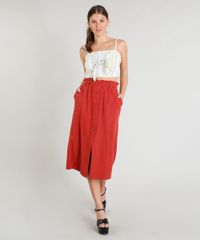 Saia-Clochard-Midi-Feminina-com-Linho-com-Faixa-de-Amarrar-Vermelha-9260044-Vermelho_3