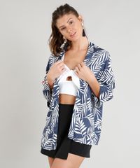 Kimono-Feminino-Estampado-de-Folhagem-Manga-Longa-Azul-Marinho-9389179-Azul_Marinho_1