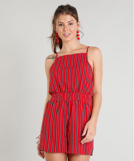 Macaquinho-Feminino-Listrado-Alcas-Finas-Vermelho-9183956-Vermelho_1