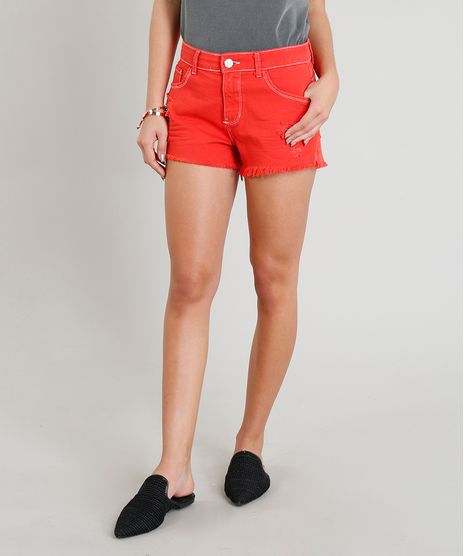 Short-Feminino-Boy-Destroyed-com-Barra-Desfiada-Vermelho-9365671-Vermelho_1
