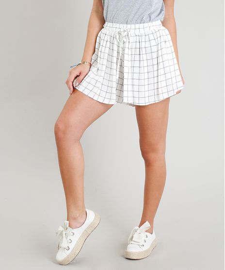 Short-Feminino-Franzido-Quadriculado-com-Laco-de-Amarracao-Off-White-9319029-Off_White_1