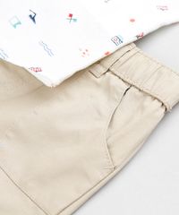 Conjunto-Infantil-de-Camisa-Estampada-em-Linho-Manga-Curta-Off-White---Bermuda-Kaki-9201530-Kaki_5