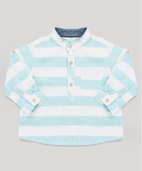 Camisa-Infantil-Listrada-com-Linho-Gola-Padre-Manga-Longa--Branca-9125714-Branco_1