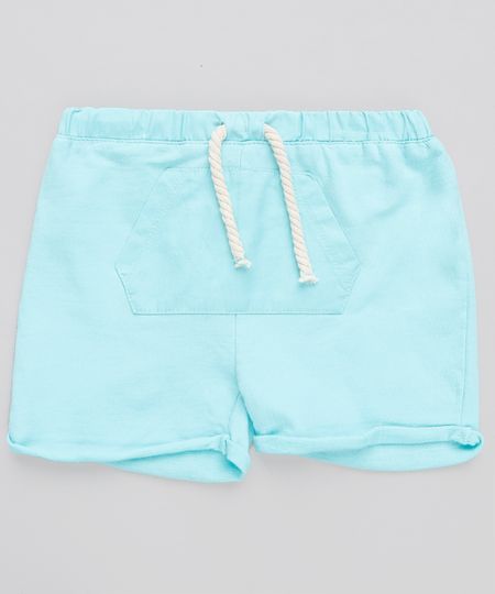 Short-Infantil-em-Moletom-com-Bolso-Verde-Agua-9114256-Verde_Agua_1