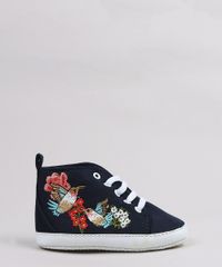 Tenis-Infantil-Cano-Alto-com-Bordado-de-Passaros-Azul-Marinho-9256633-Azul_Marinho_1