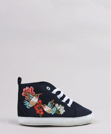 Tenis-Infantil-Cano-Alto-com-Bordado-de-Passaros-Azul-Marinho-9256633-Azul_Marinho_1