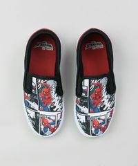 Tenis-Slip-On-Infantil-Homem-Aranha-Estampado-Preto-9260268-Preto_4