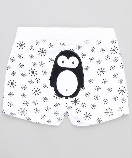 Short-Infantil-Pinguim-Estampado-Branco-9110052-Branco_1