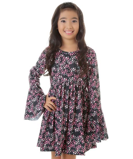 Vestido-Barbie-Estampado-de-Coracoes-Preto-8285955-Preto_1