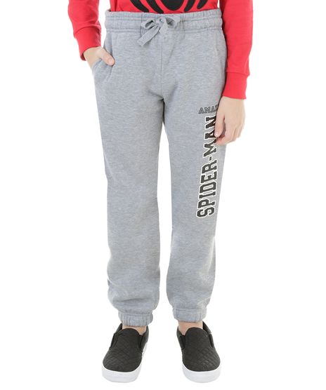 Calca-em-Moletom-Homem-Aranha-Cinza-Mescla-8233789-Cinza_Mescla_1