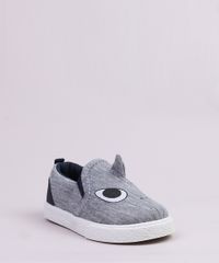 Tenis-Slip-On-Infantil-em-Moletom-Tubarao-Cinza-Mescla-9325399-Cinza_Mescla_2 Tenis-Slip-On-Infantil-em-Moletom-Tubarao-Cinza-Mescla-9325399-Cinza_Mescla_2