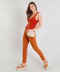 Calca-de-Sarja-Feminina-Skinny-Estampada-Poa-Caramelo-9271823-Caramelo_3